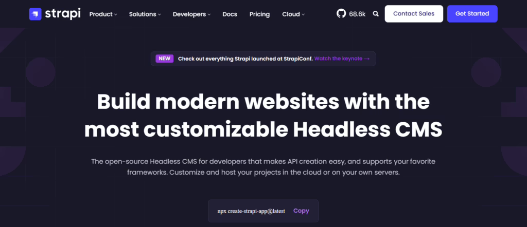 Strapi cms platforms,top cms platforms,content management systems,top cms for websites,cms platforms for website design