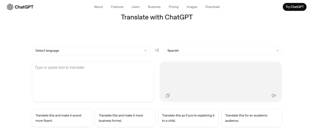 OpenAI Launches ChatGPT Translate: A New Chapter in AI-Powered Translation 2 Translate with ChatGPT