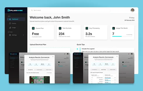 Planwise: AI-Powered Electrical Takeoff & Material Estimation Platform