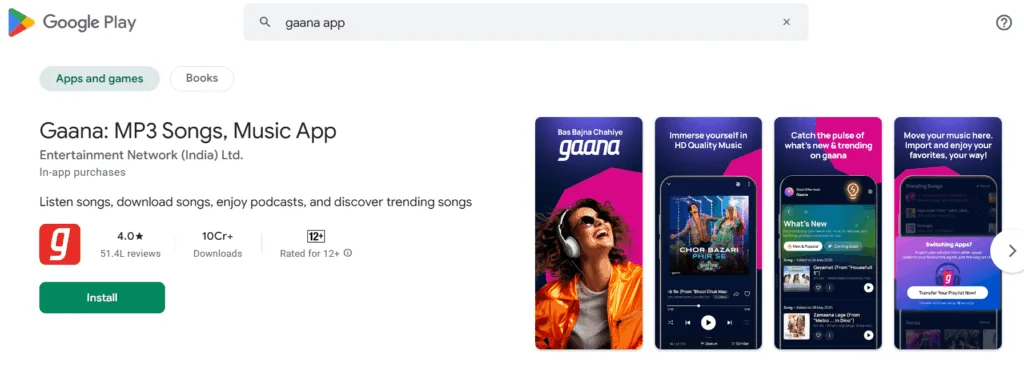 23 Best Free Offline Music Apps for Android & iOS (2026 Edition) 21 Gaana- local music in India