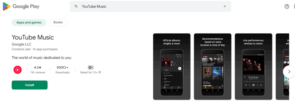 YouTube Music- Best offline music app