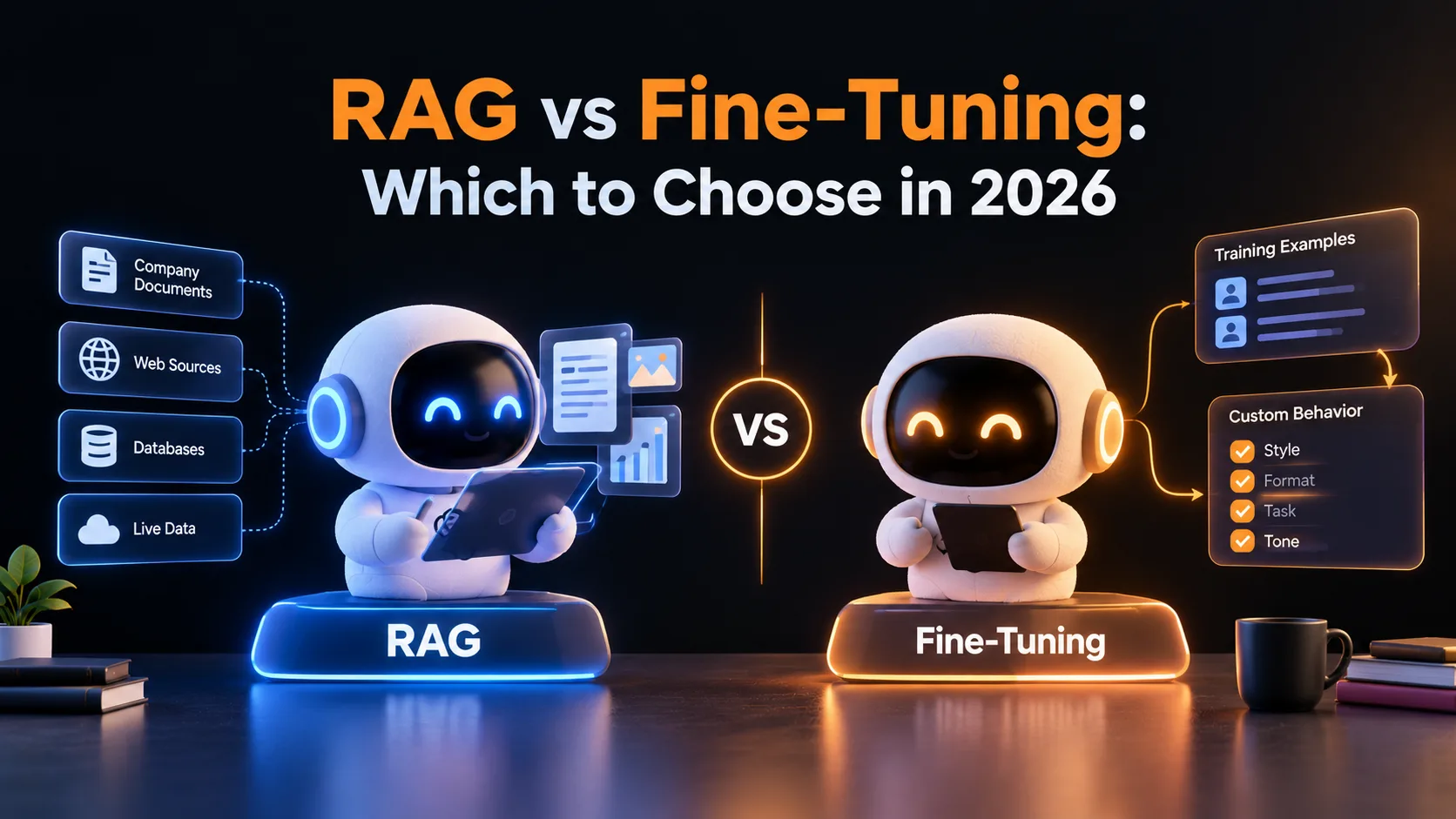 RAG vs Fine-Tuning: Which to Choose in 2026 5 rag vs fine tuning featured image software development companies in noida, Top software development companies in noida, software development companies
